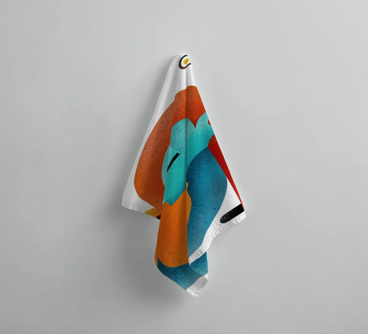 Upside down Handtuch von Antony Squizzato