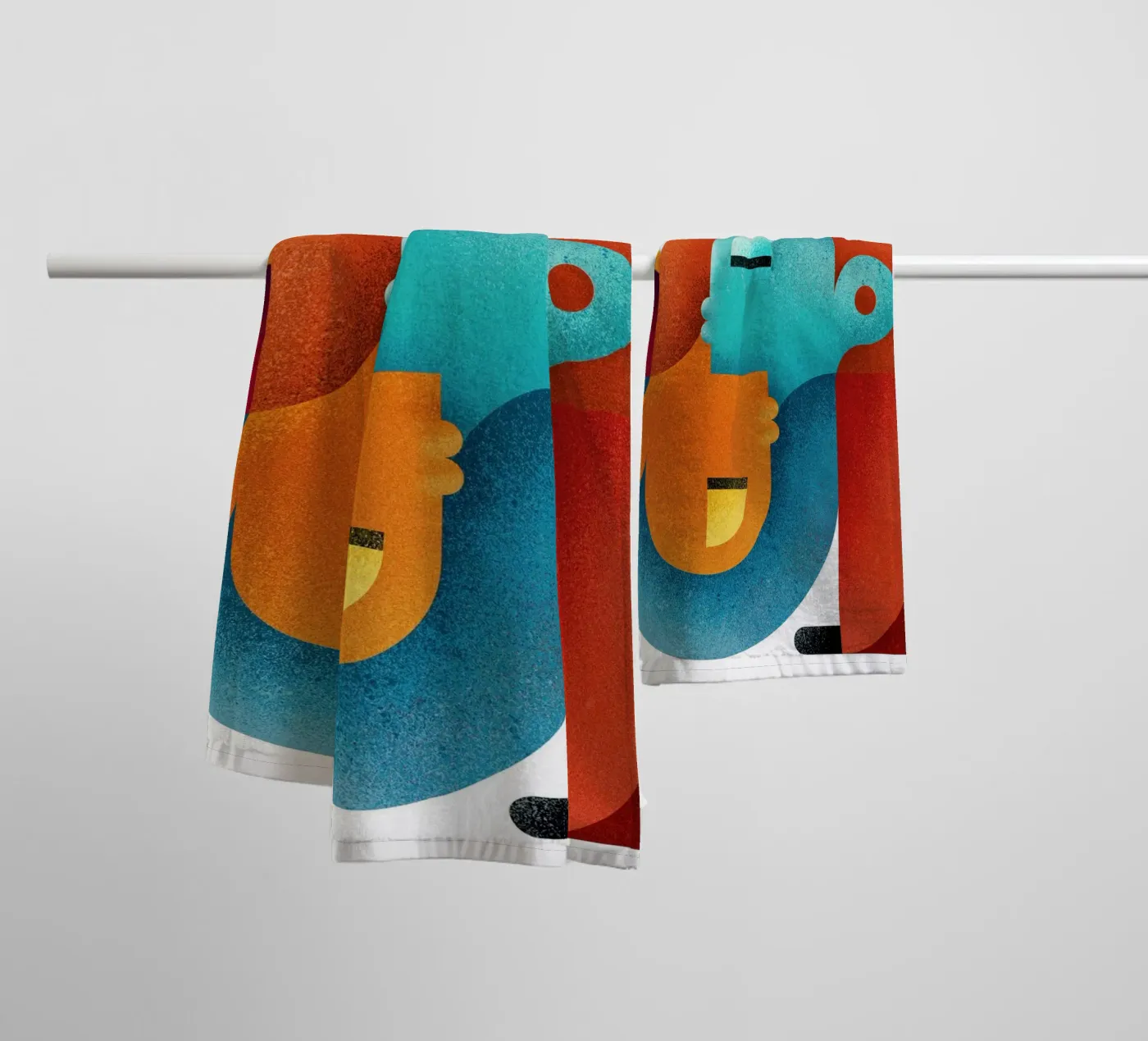 Upside down Handtuch von Antony Squizzato