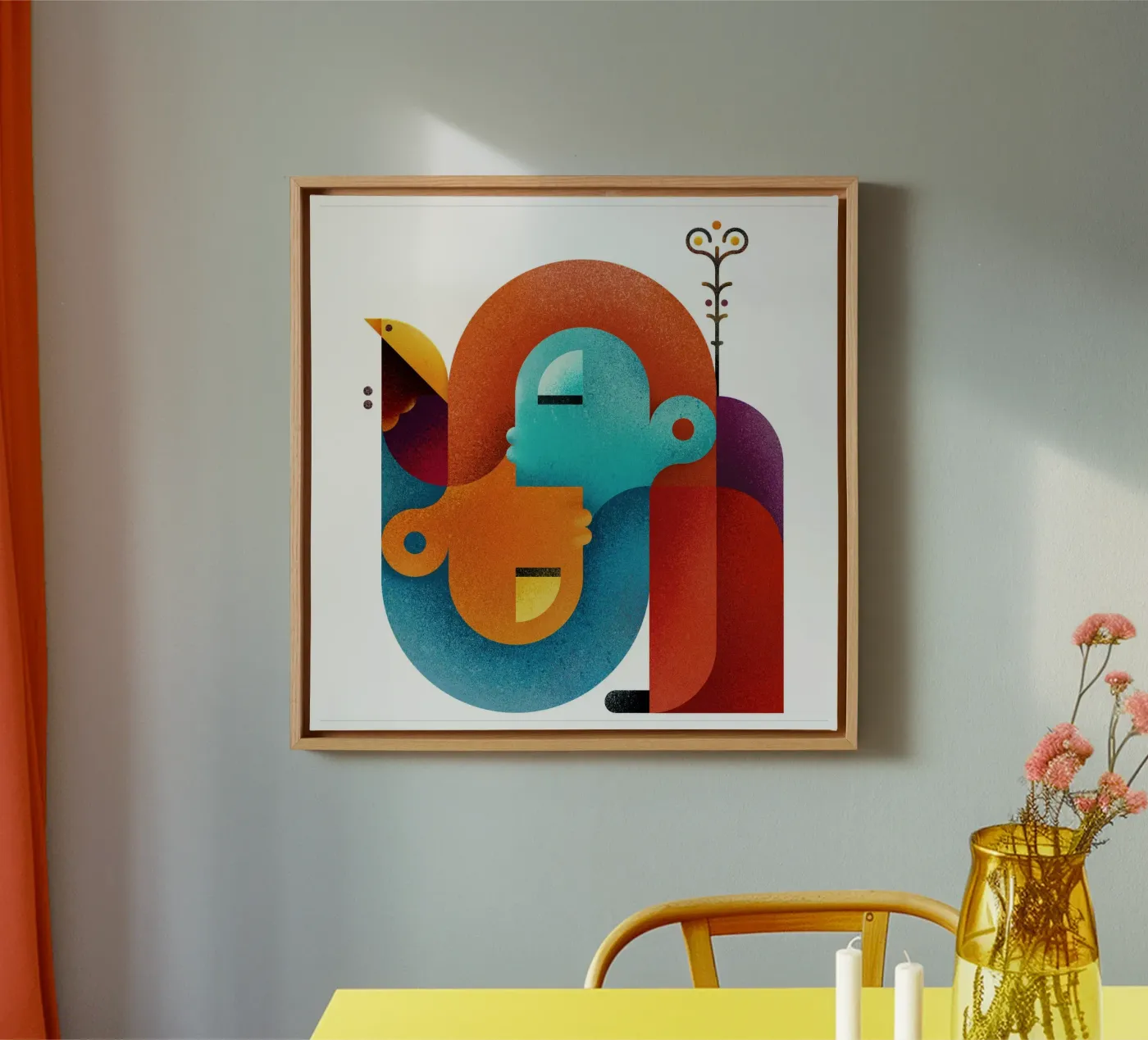 Upside down Leinwand von Antony Squizzato