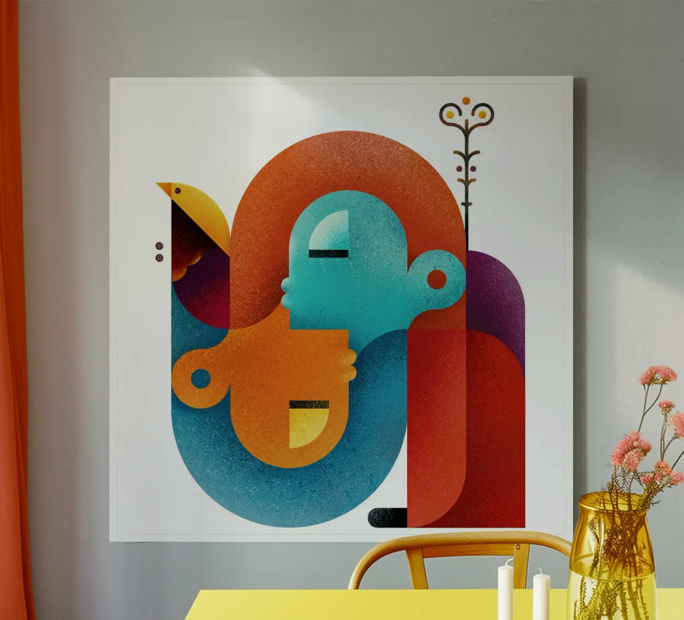 Upside down Leinwand von Antony Squizzato