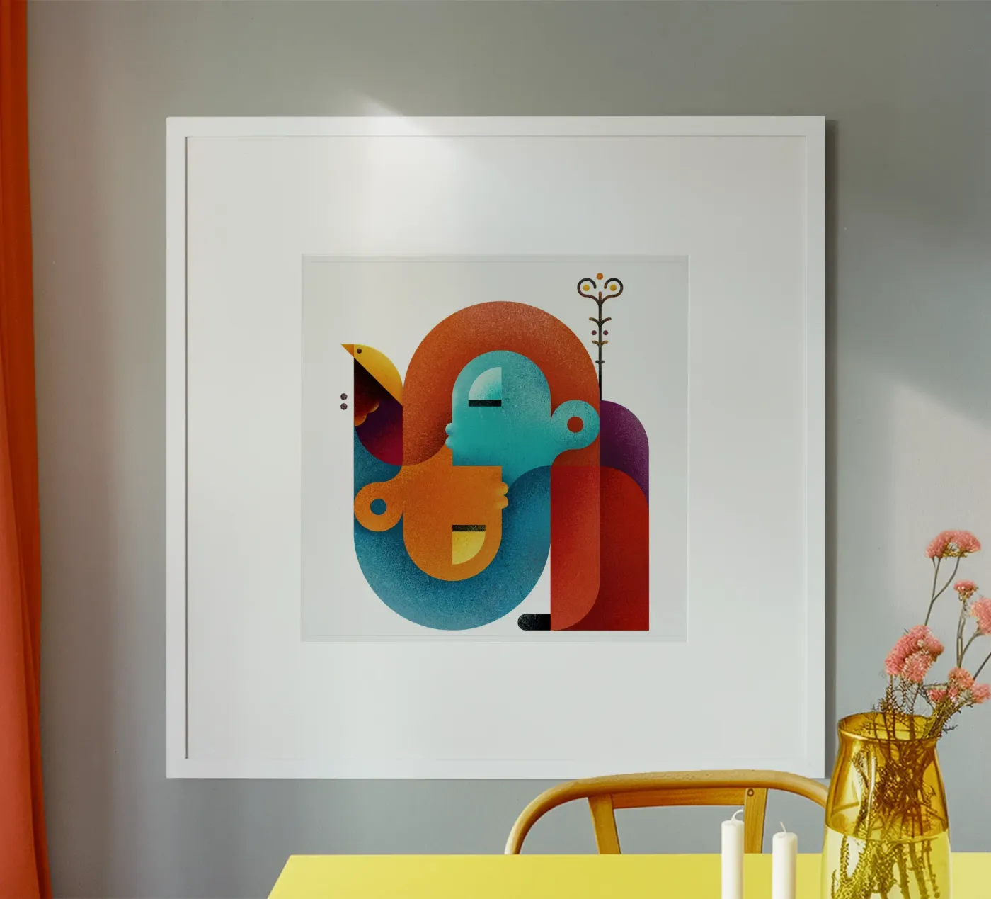 Upside down Poster von Antony Squizzato