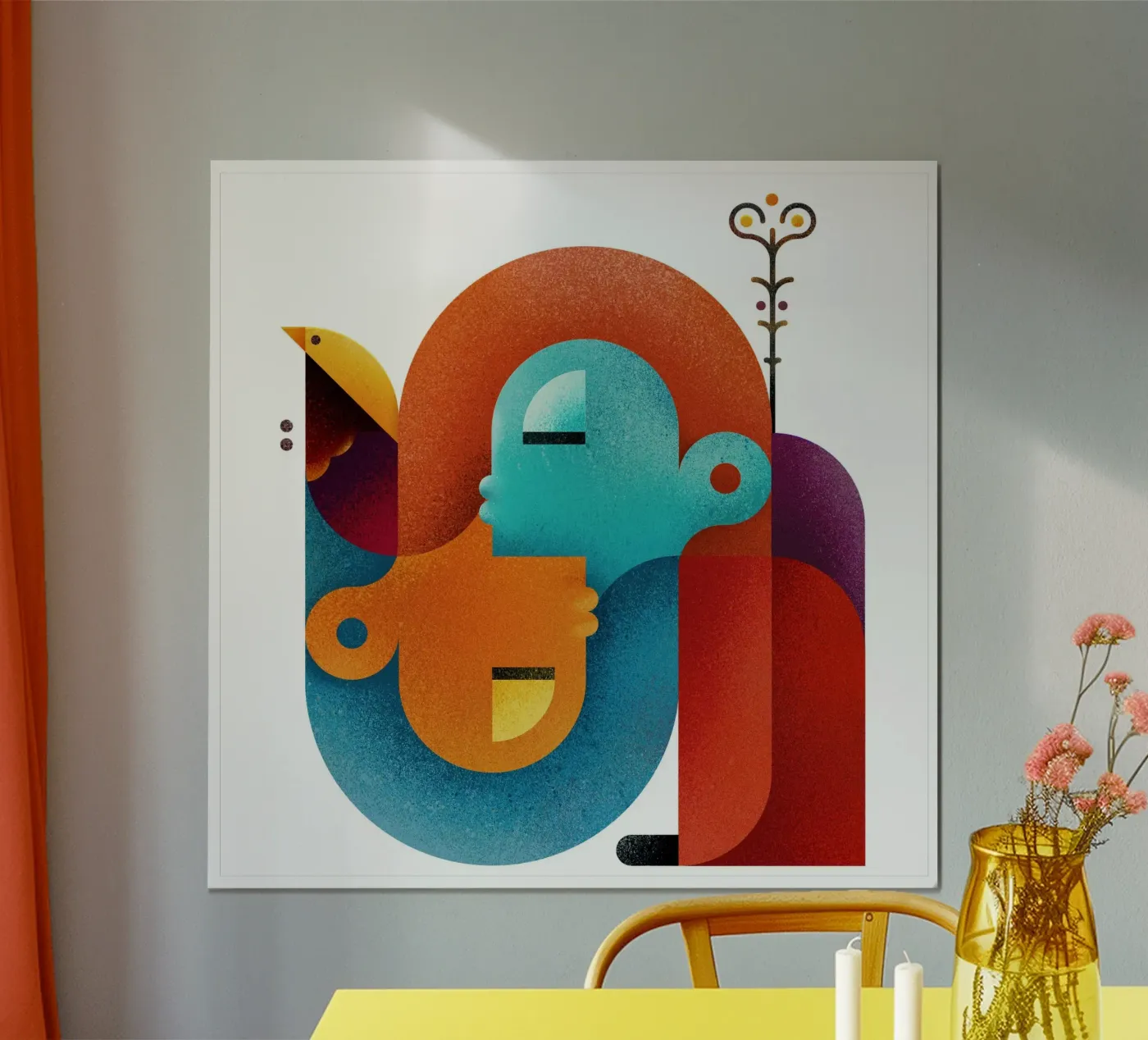 Upside down Poster von Antony Squizzato