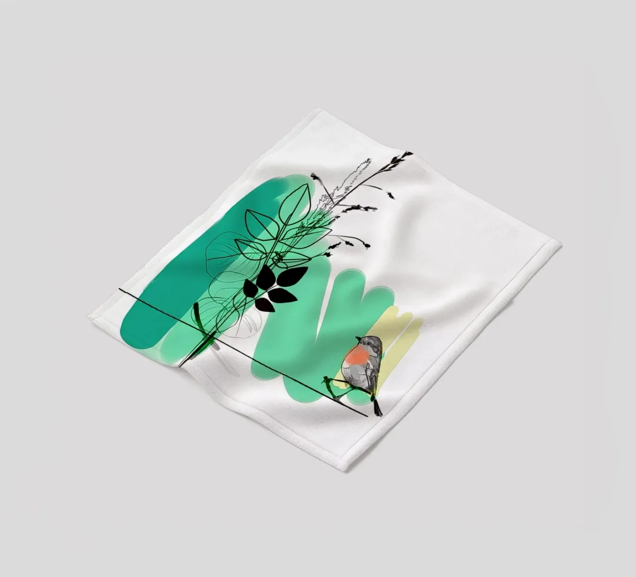 Robin fleecedeken van SaraRosenbaum