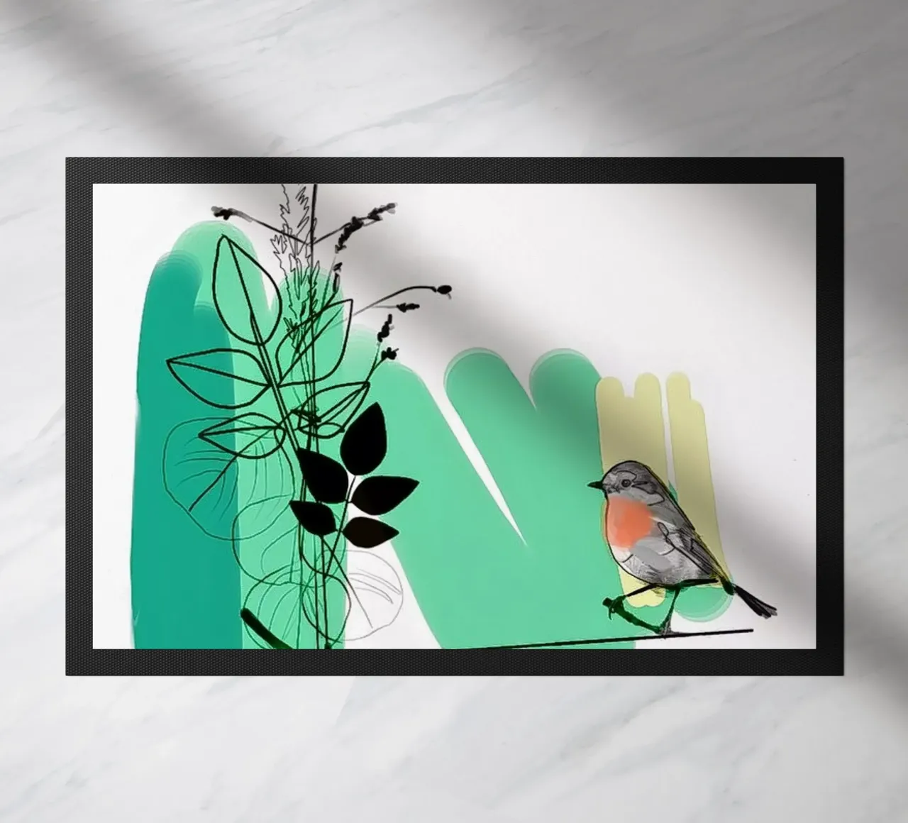 Robin doormat by SaraRosenbaum