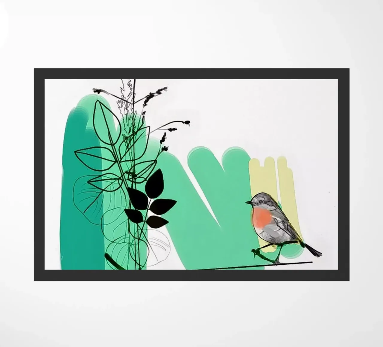 Robin doormat by SaraRosenbaum