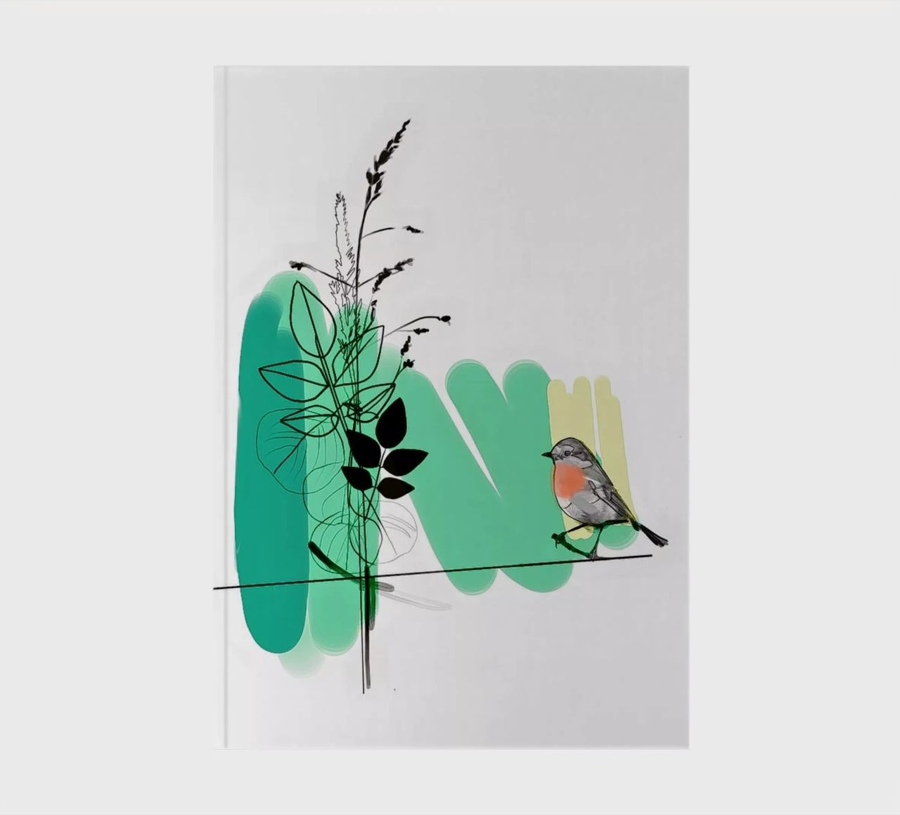 Rotkehlchen Notizbuch von SaraRosenbaum