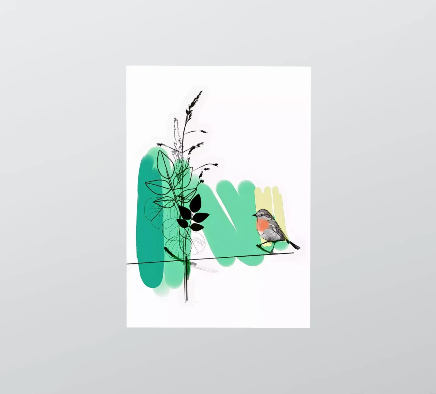 Robin sticker by SaraRosenbaum