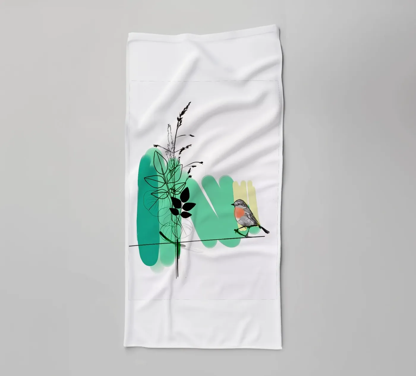 Robin towel by SaraRosenbaum