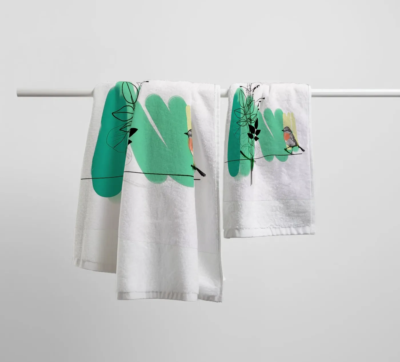 Robin towel by SaraRosenbaum