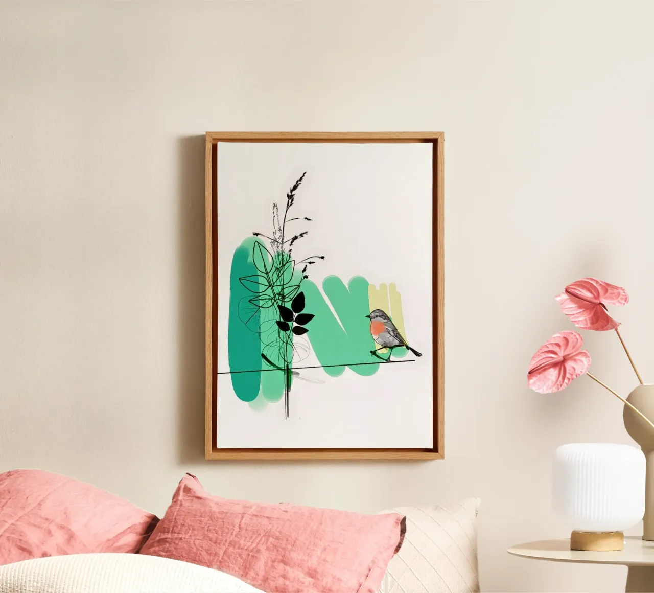 Robin canvas met Baklijst van SaraRosenbaum