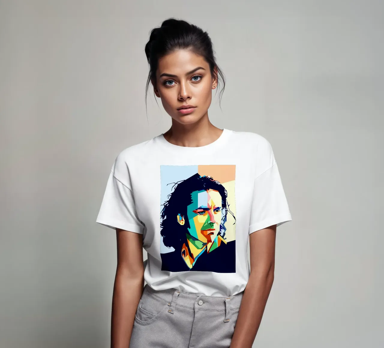 Steve Hogarth Popart WPAP T-Shirt von SW Artwork