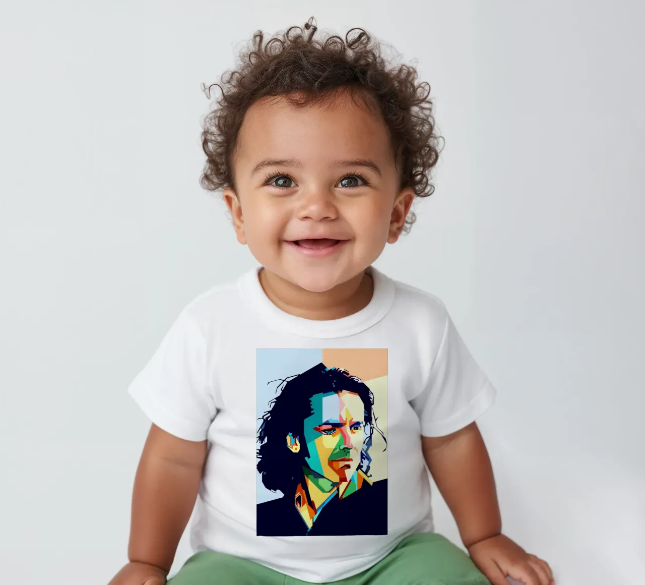 Steve Hogarth Popart WPAP baby t-shirt by SW Artwork