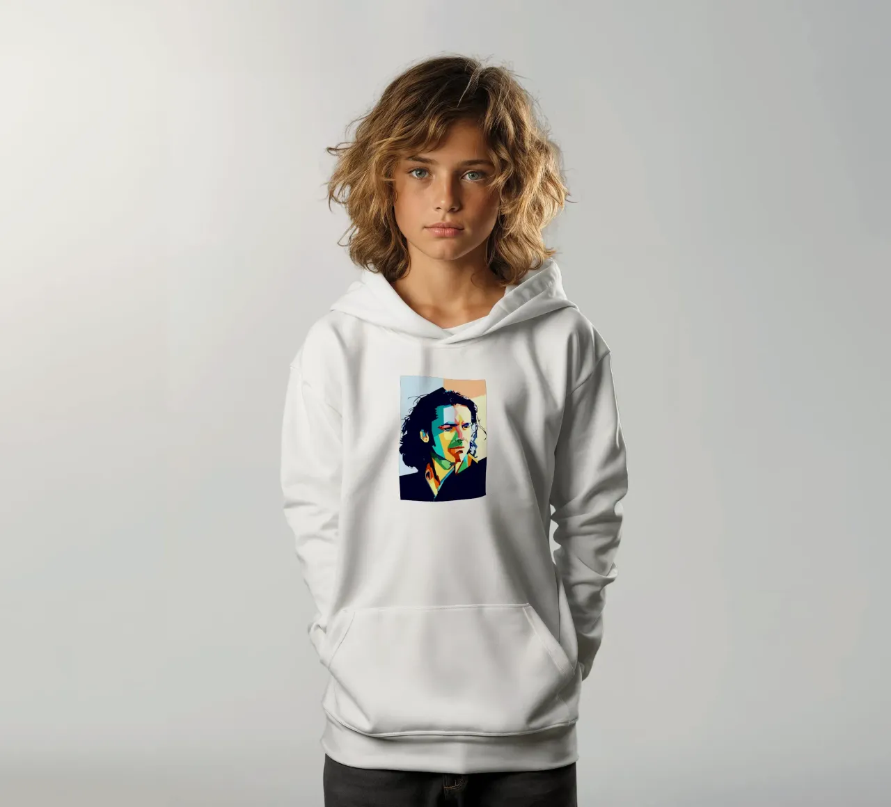 Steve Hogarth Popart WPAP felpa bambino con cappuccio da SW Artwork