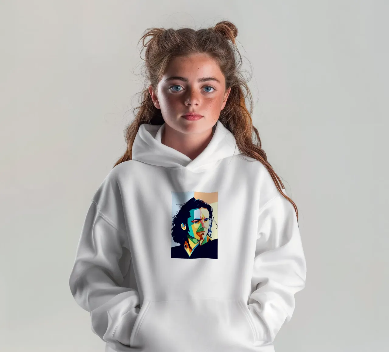 Steve Hogarth Popart WPAP felpa bambino con cappuccio da SW Artwork