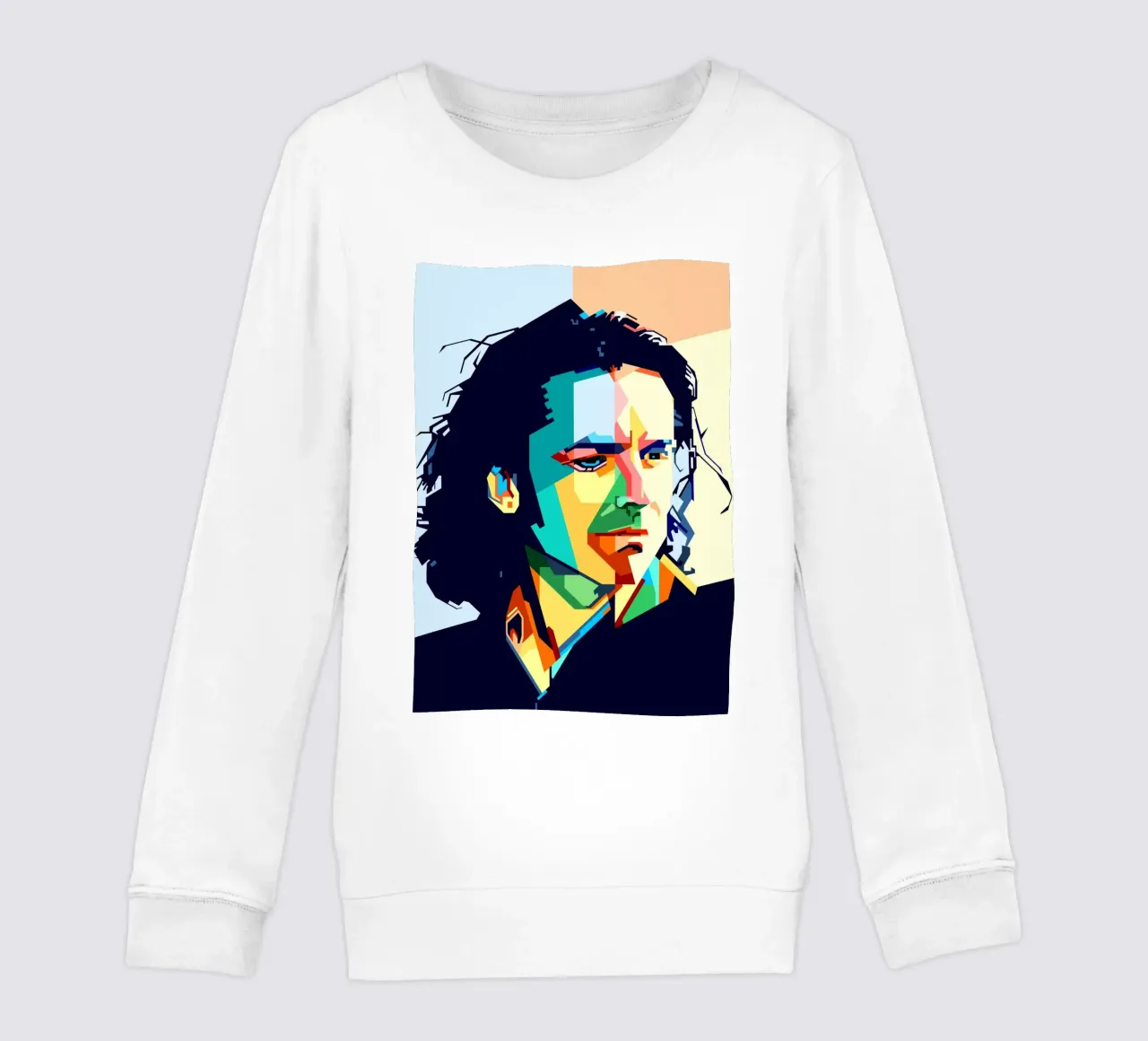 Steve Hogarth Popart WPAP kids sweatshirt by SW Artwork