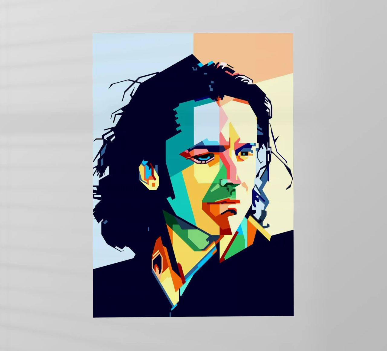 Steve Hogarth Popart WPAP pellicola backlit da SW Artwork