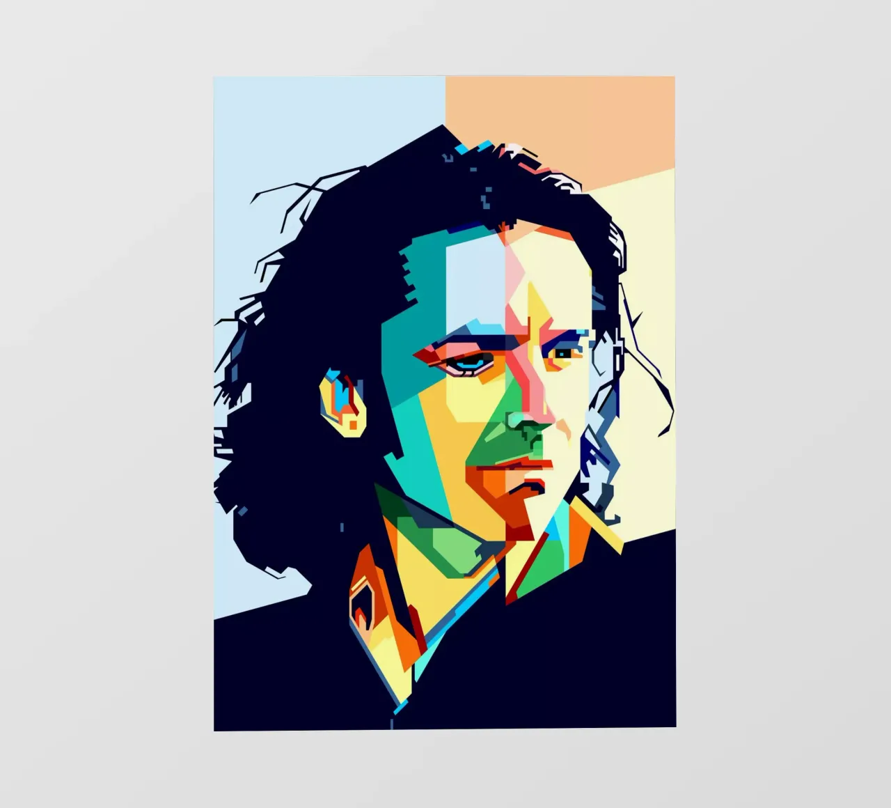 Steve Hogarth Popart WPAP Backlit Folie von SW Artwork