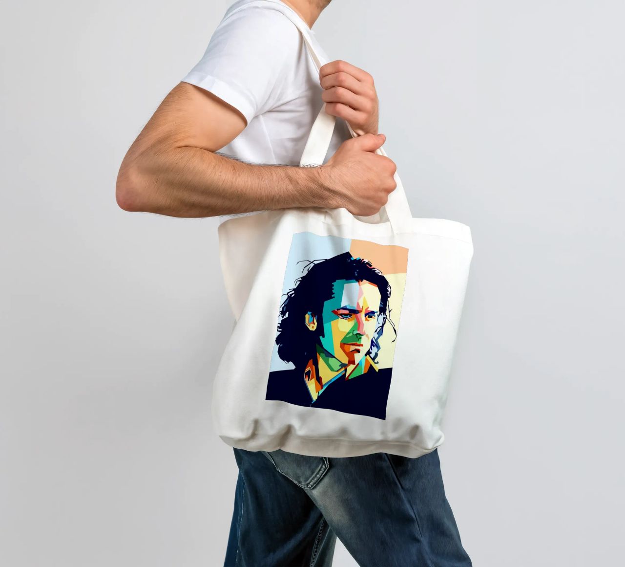 Steve Hogarth Popart WPAP borsa in juta da SW Artwork