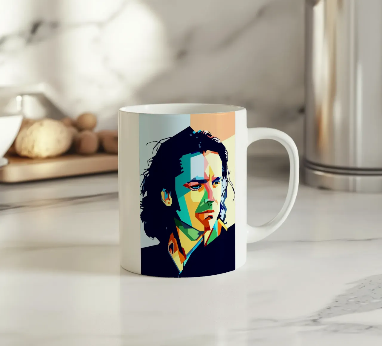 Steve Hogarth Popart WPAP keramische mok van SW Artwork