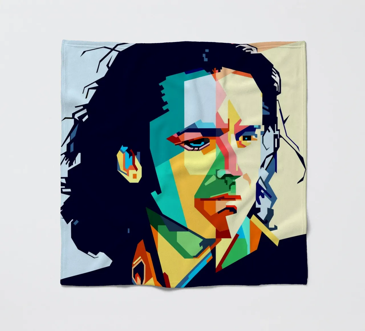 Steve Hogarth Popart WPAP Fleecedecke von SW Artwork