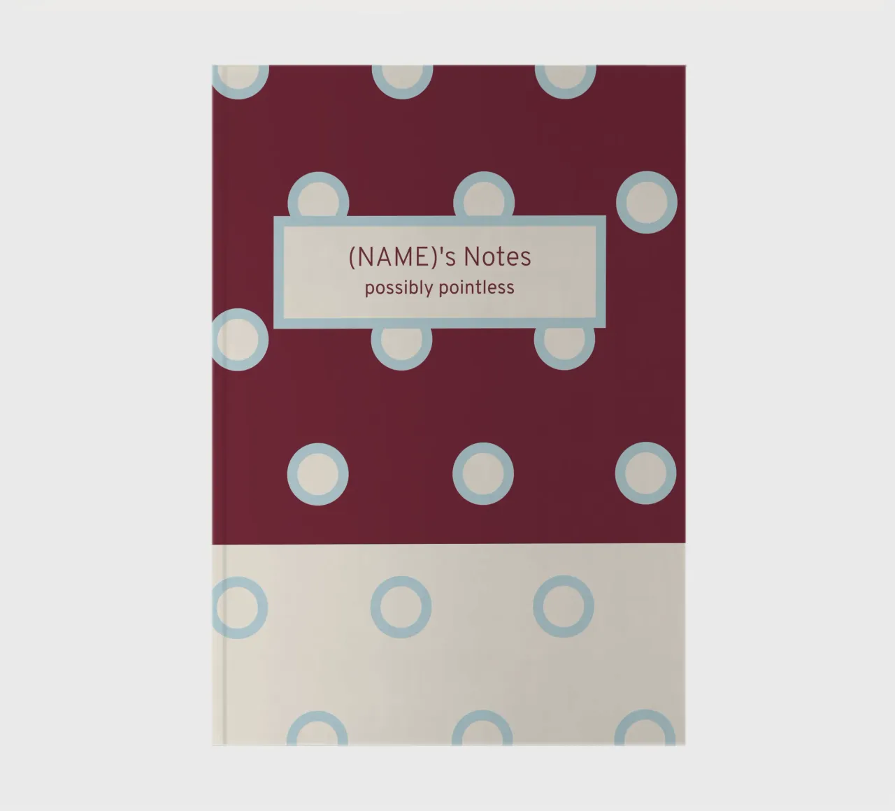 Possibly pointless notes. carnet de notes de Personalizable Designs