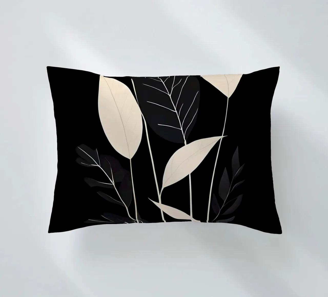 Foglie botaniche minimaliste cuscino da Artistic-shop