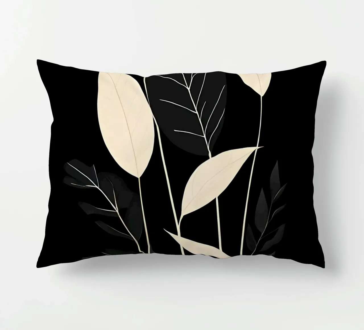 Foglie botaniche minimaliste cuscino da Artistic-shop