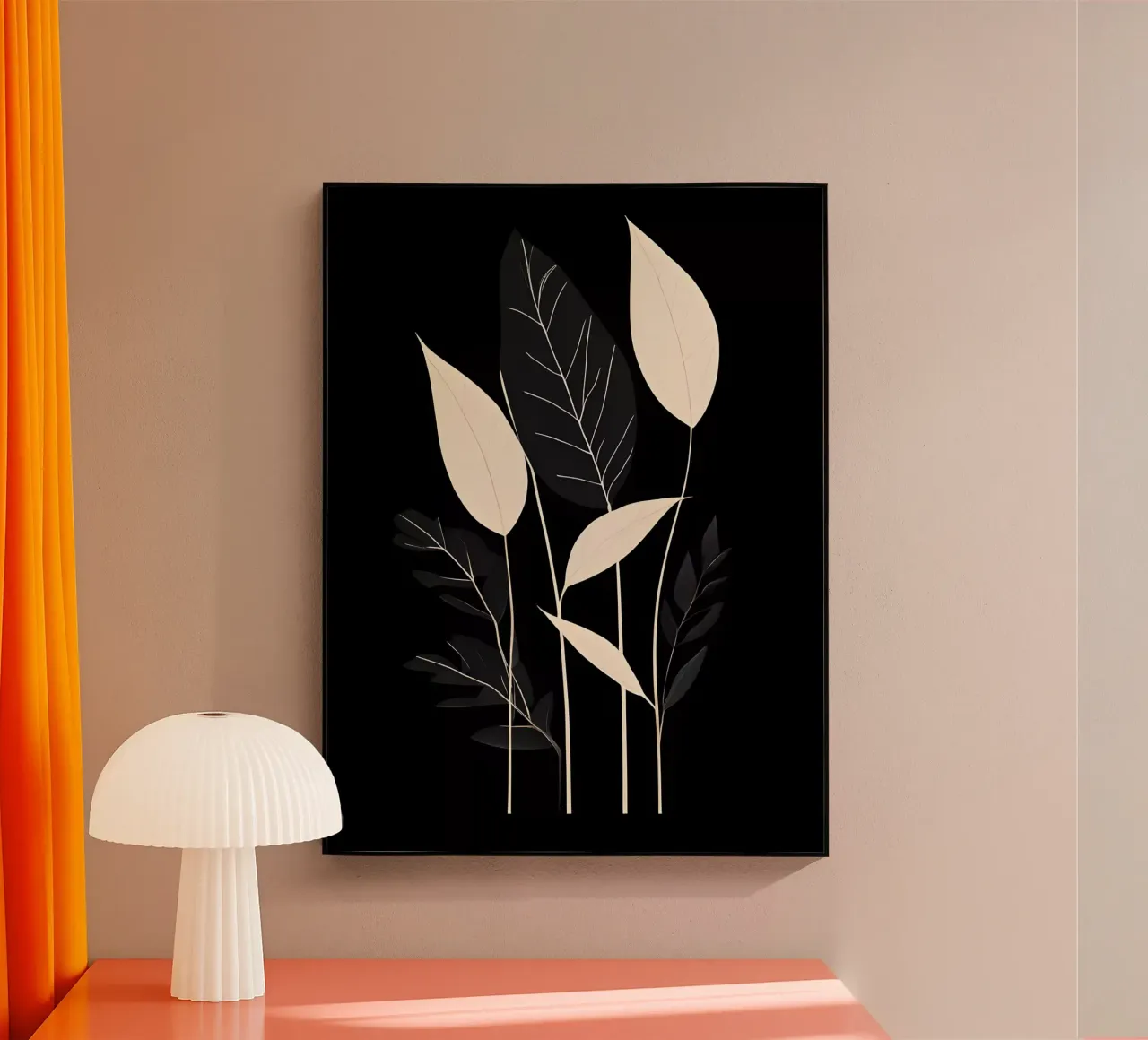Foglie botaniche minimaliste plexiglass da Artistic-shop