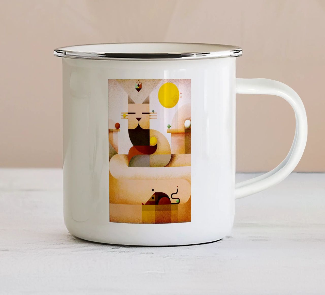 Zen master tazza in smalto da Antony Squizzato