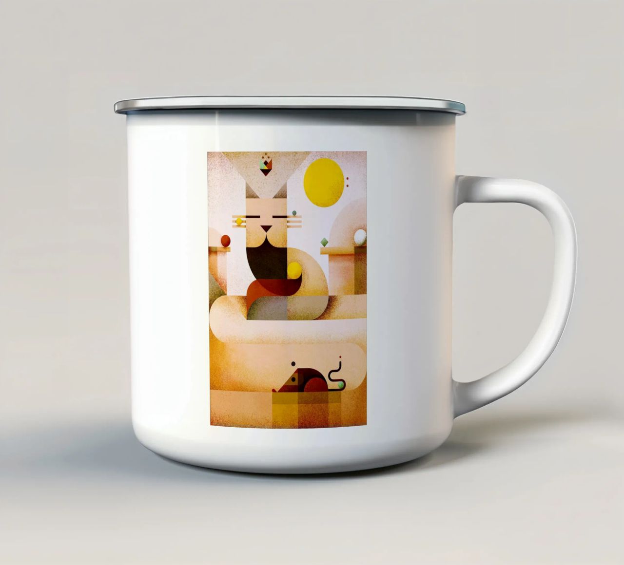 Zen master tazza in smalto da Antony Squizzato