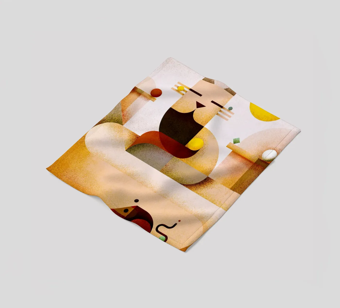 Zen master Fleecedecke von Antony Squizzato