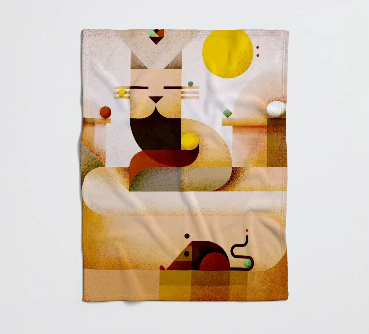 Zen master Fleecedecke von Antony Squizzato