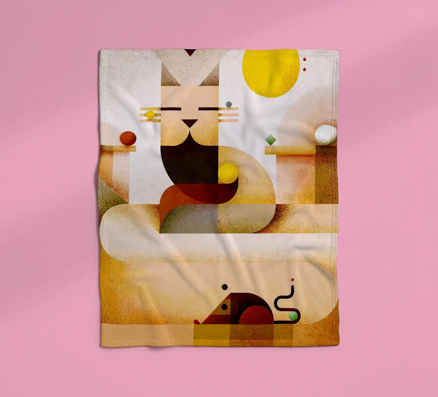 Zen master Fleecedecke von Antony Squizzato