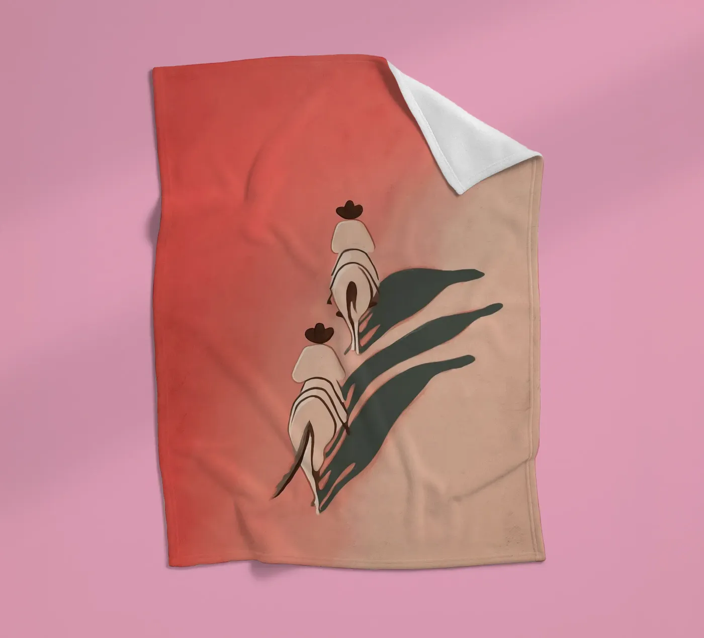 Two Riders Fleecedecke von Solenne West