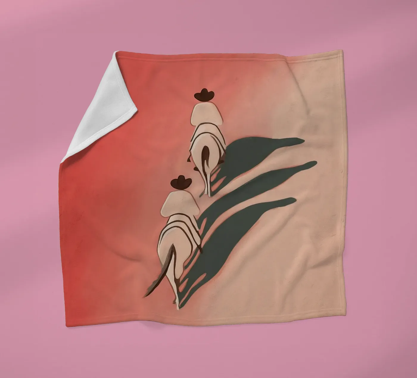 Two Riders Fleecedecke von Solenne West