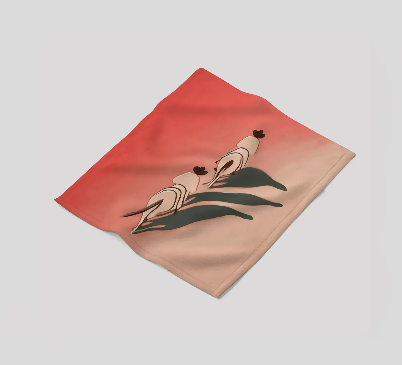 Two Riders Fleecedecke von Solenne West