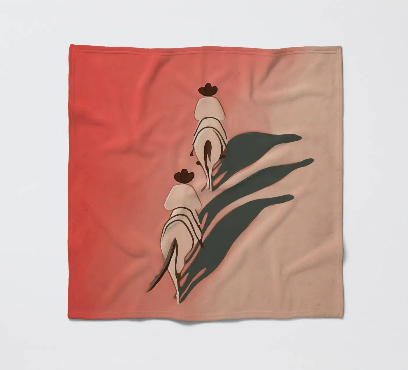 Two Riders Fleecedecke von Solenne West