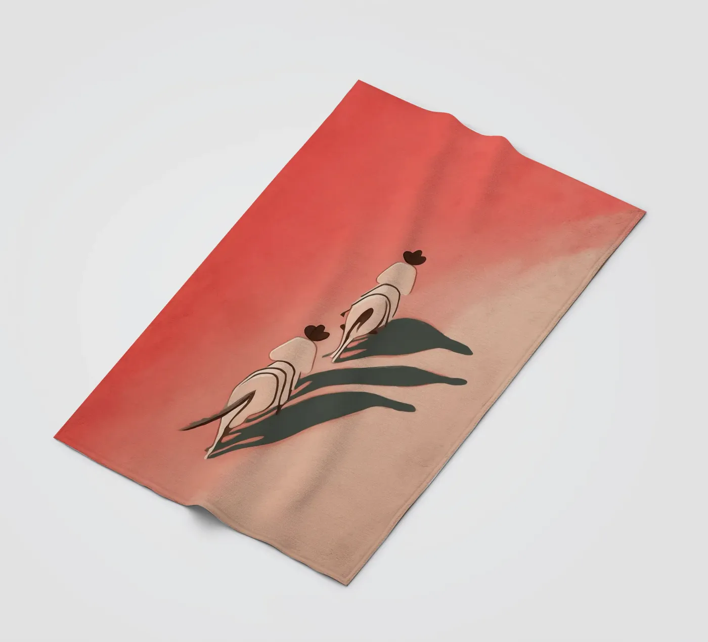 Two Riders Fleecedecke von Solenne West