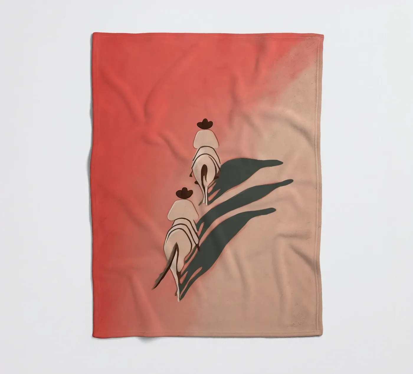 Two Riders Fleecedecke von Solenne West