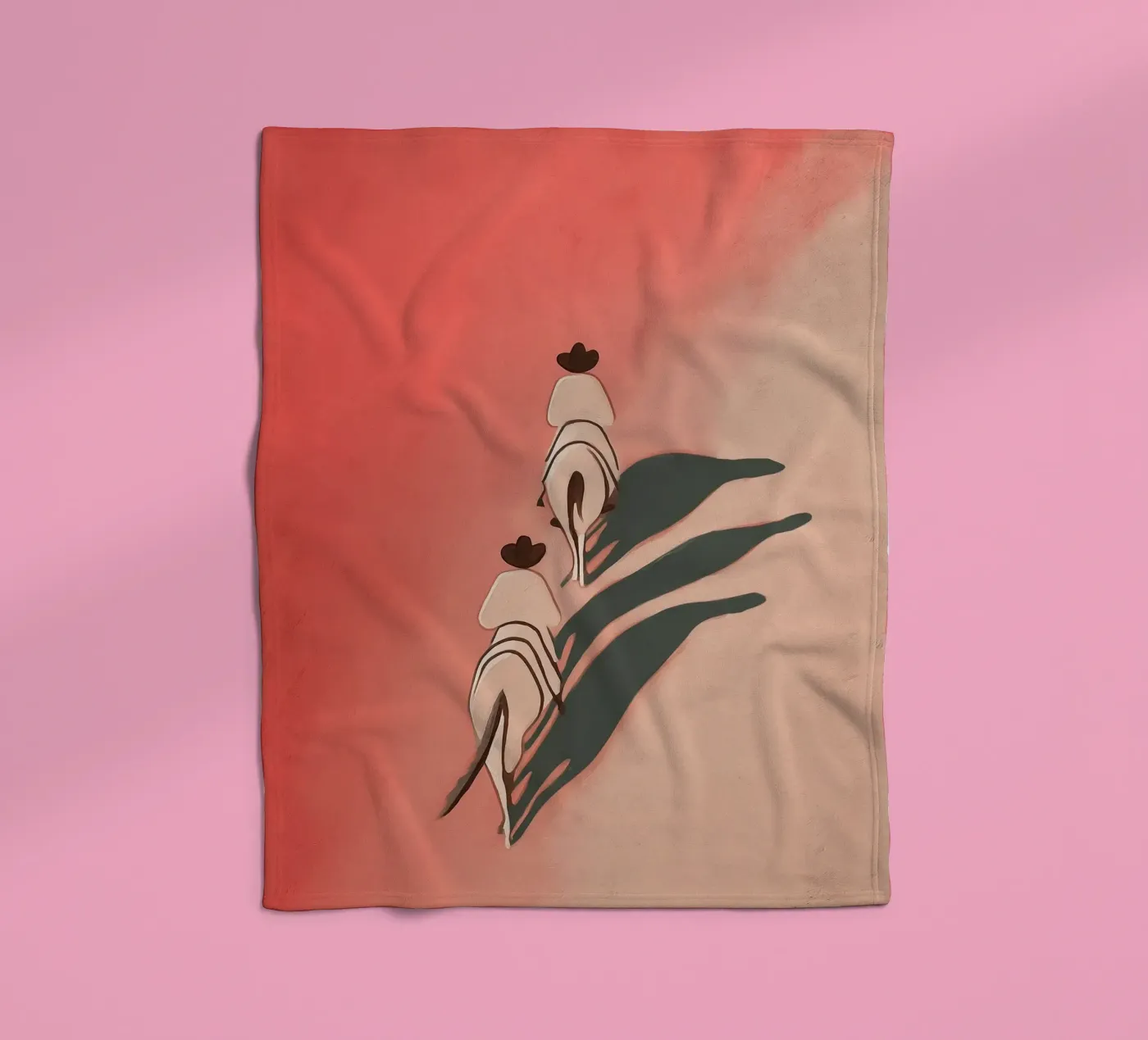 Two Riders Fleecedecke von Solenne West