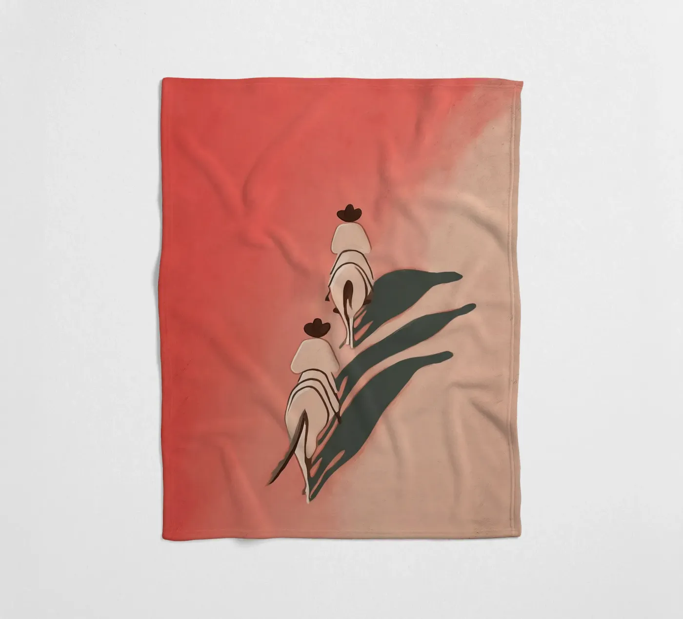 Two Riders Fleecedecke von Solenne West