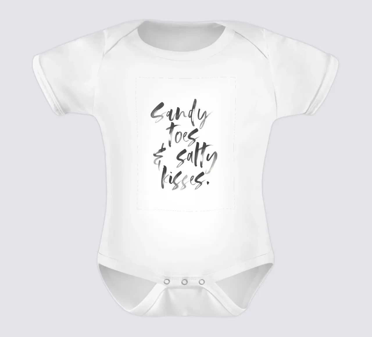 Sommer Vibes - Piedi sabbiosi e baci salati body neonato maniche corte da Whole©
