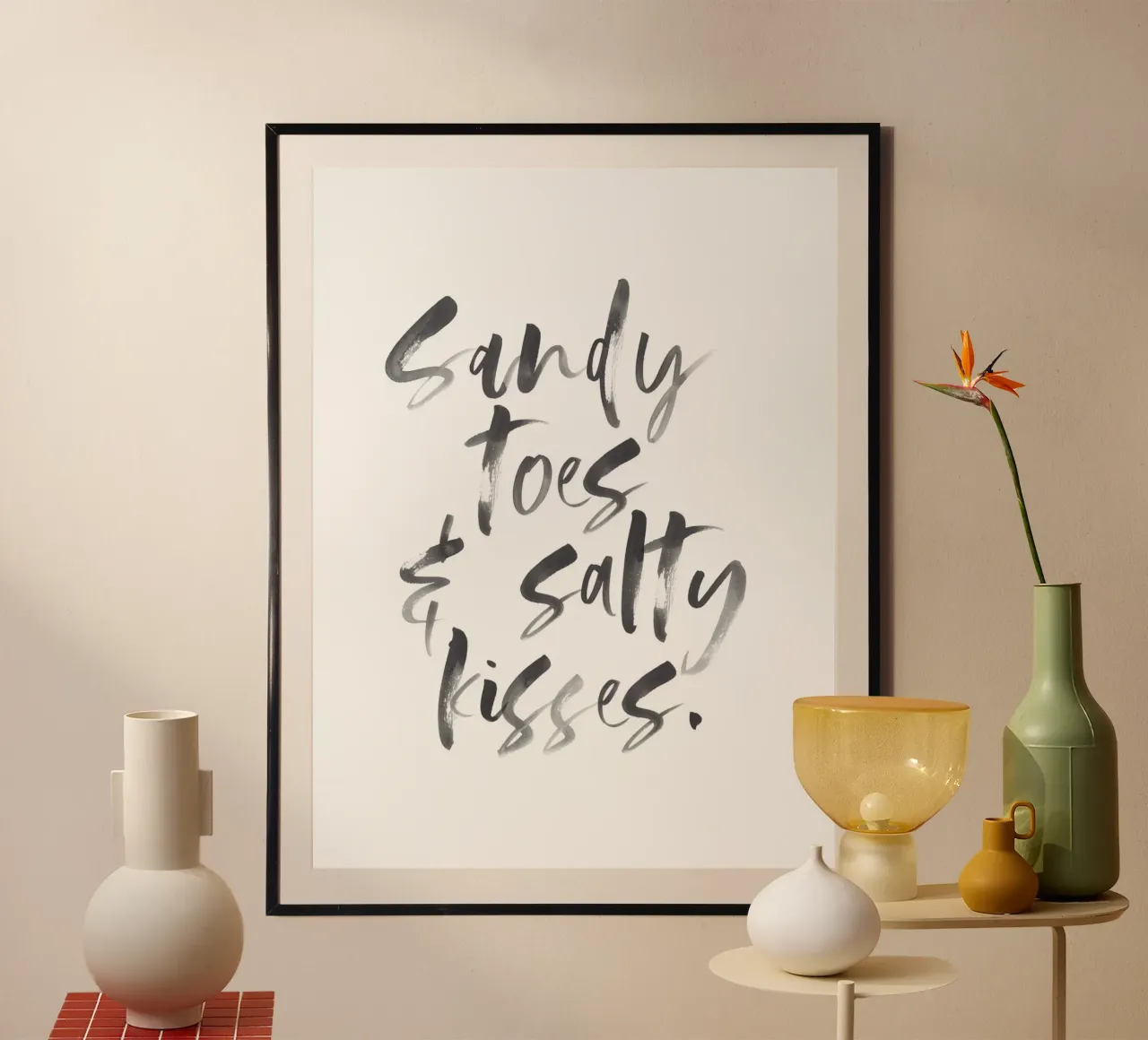 Sommer Vibes - Piedi sabbiosi e baci salati carta hahnemühle da Whole©