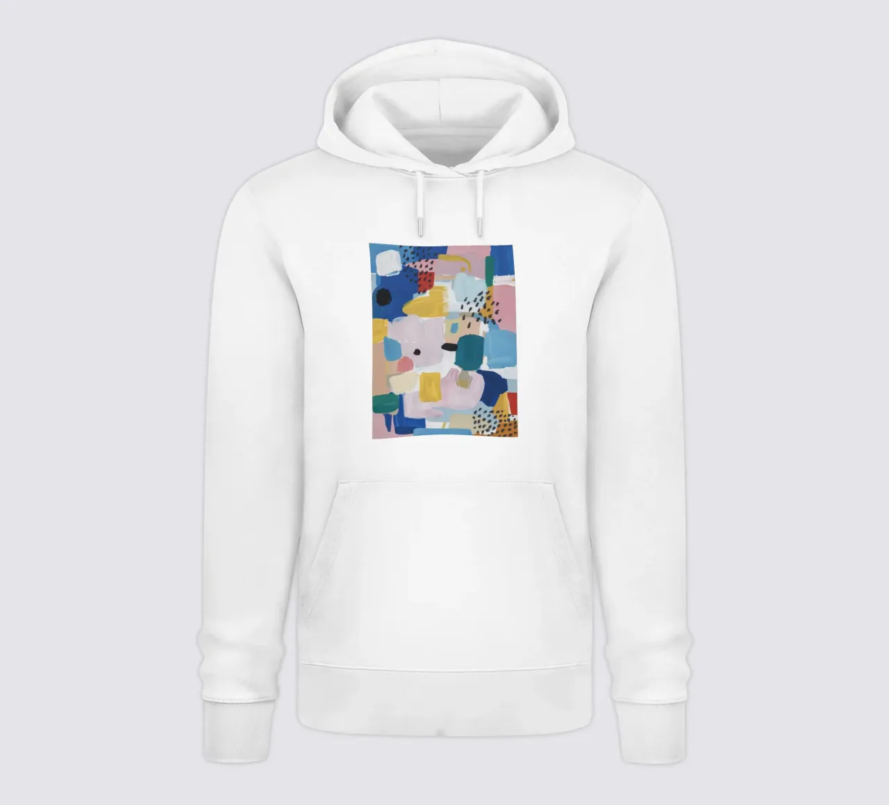 Gestructureerd abstract patchwork hoodie van Solace Light