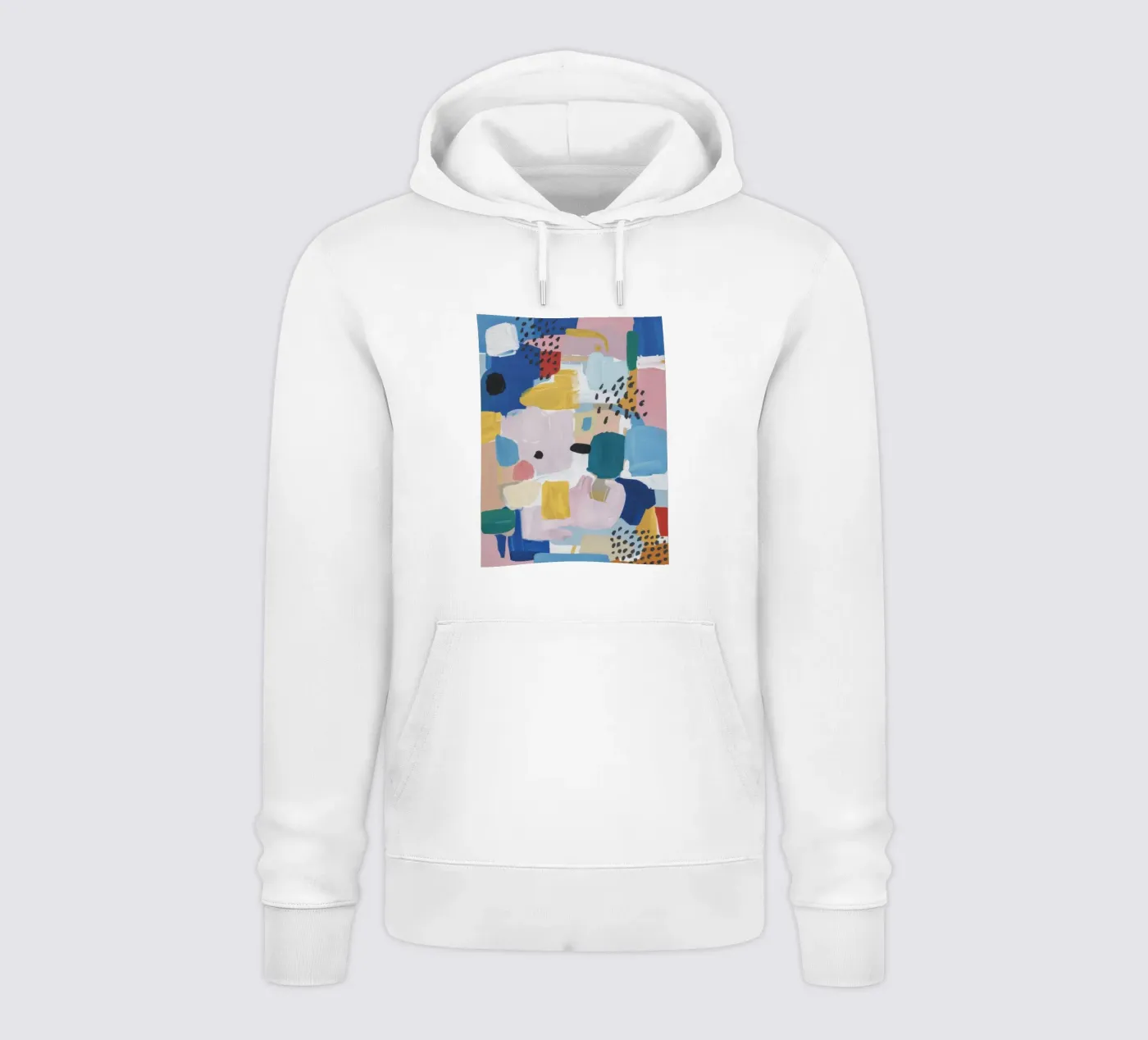 Gestructureerd abstract patchwork hoodie van Solace Light