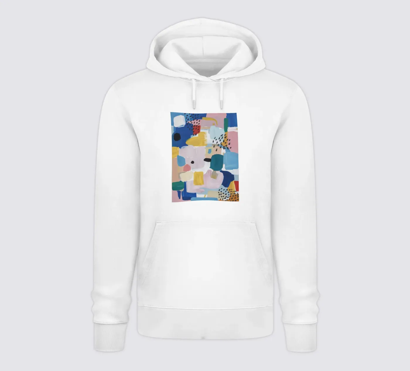 Gestructureerd abstract patchwork hoodie van Solace Light
