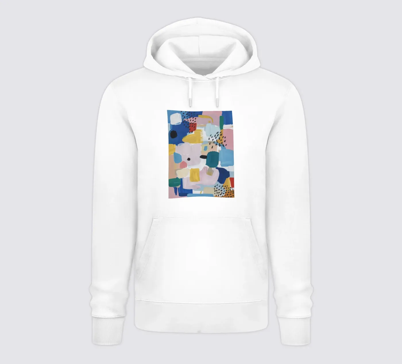 Gestructureerd abstract patchwork hoodie van Solace Light