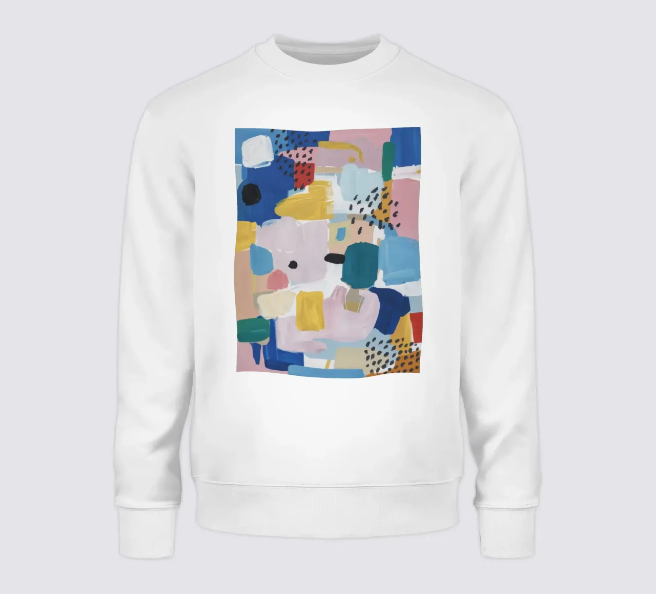 Gestructureerd abstract patchwork sweatshirt van Solace Light