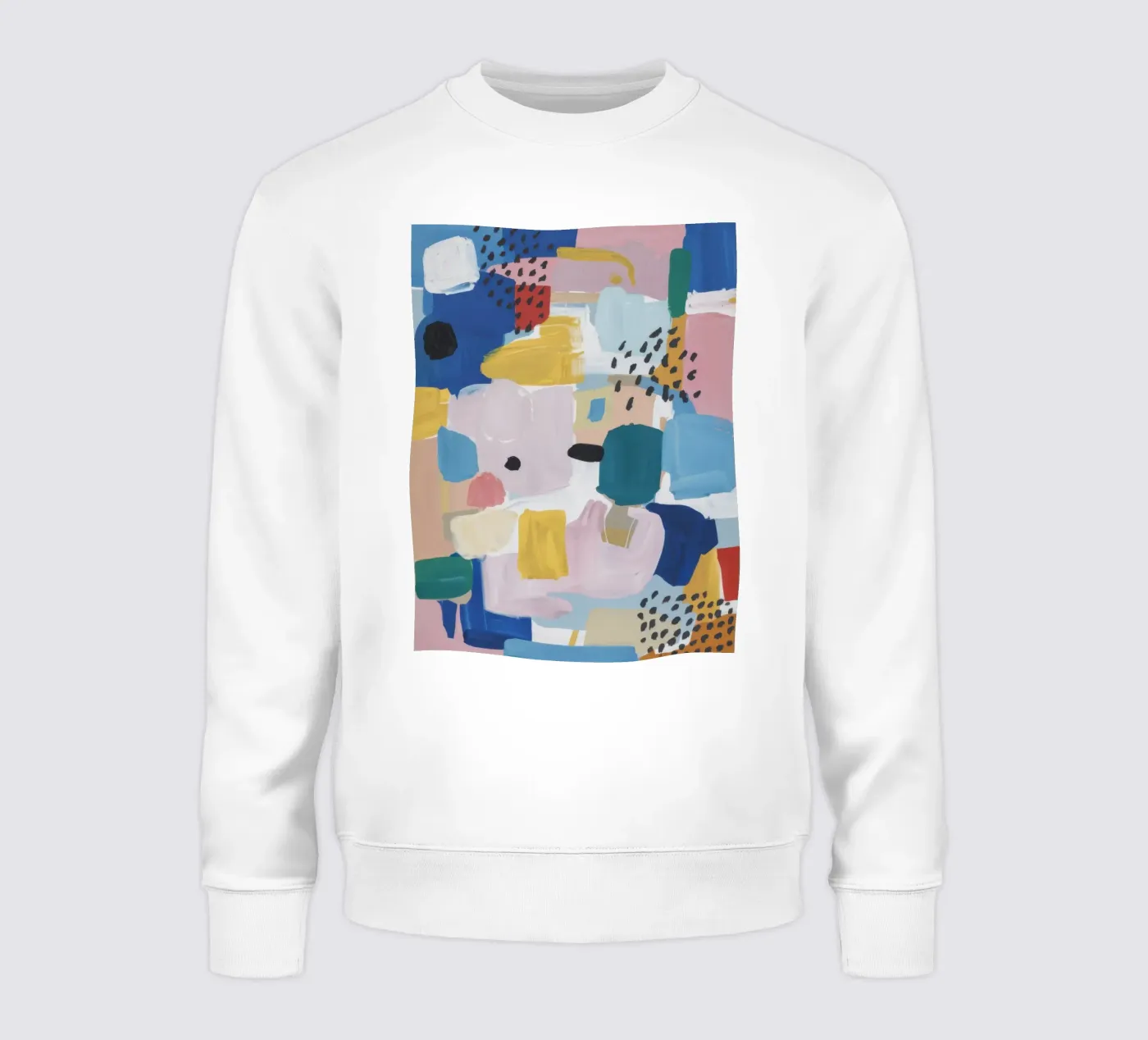 Patchwork abstrait texturé sweat de Solace Light
