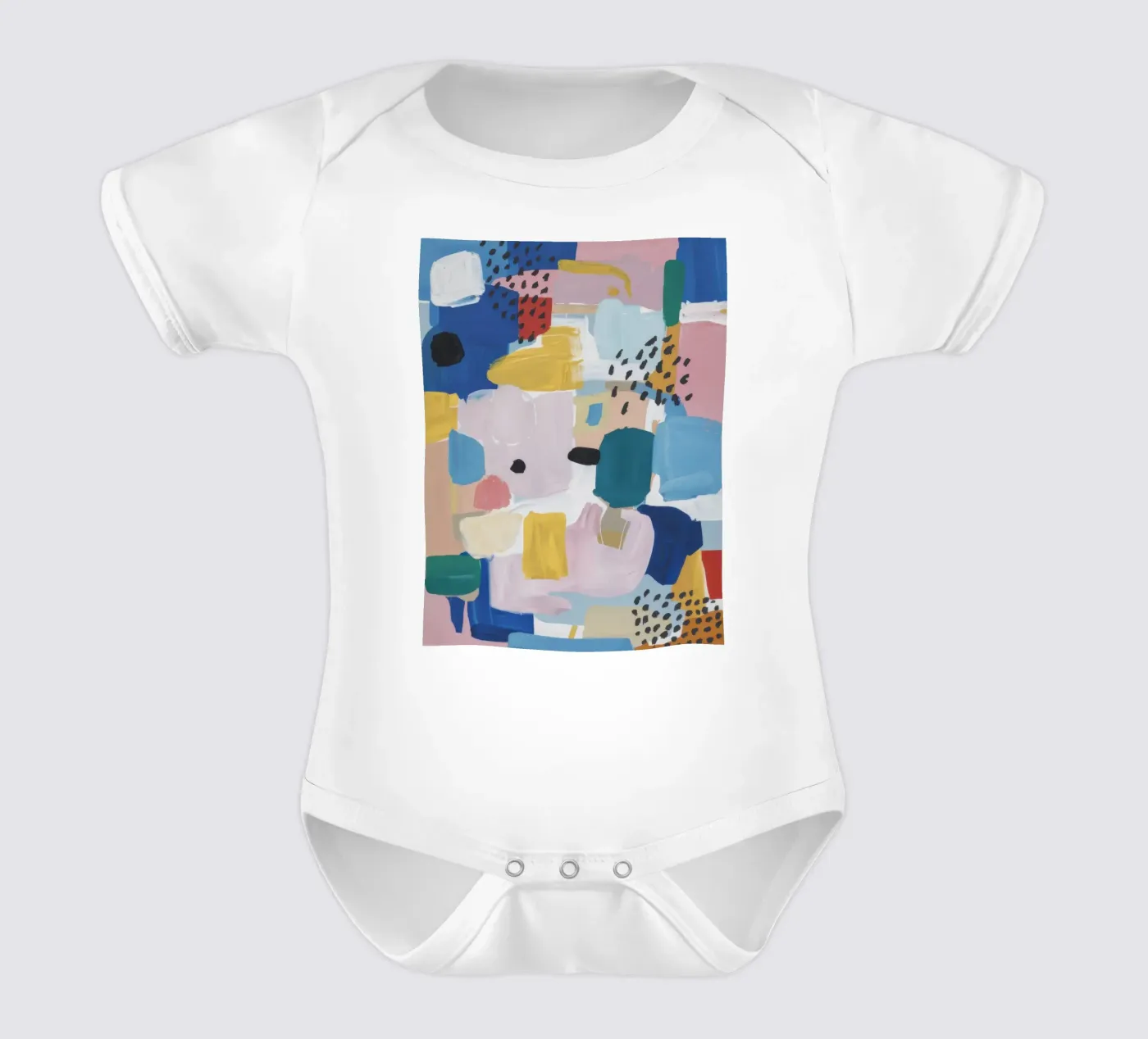 Patchwork abstrait texturé body bébé de Solace Light